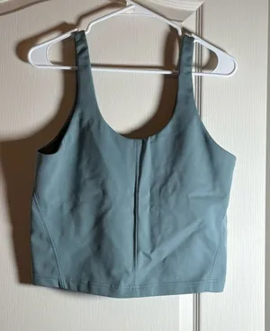 Lululemon Glow Up Tank Top *Medium Support, B/C Cup Crater Blue. Sz 14 thumbnail 1