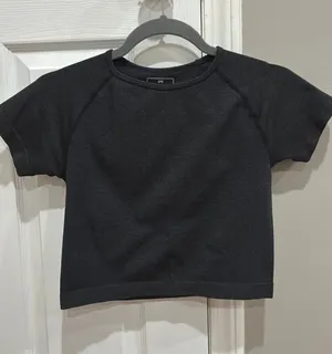 Athletic Cropped Top Black Size XS thumbnail 1