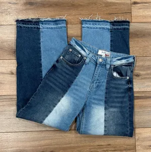 LOVE CULT Retro Chic Faded Patchwork High-rise Wide Leg Jeans | Size 3 thumbnail 1