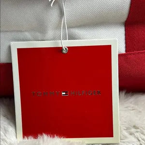 Tommy Hilfiger Red and White Large Tote Bag thumbnail 8