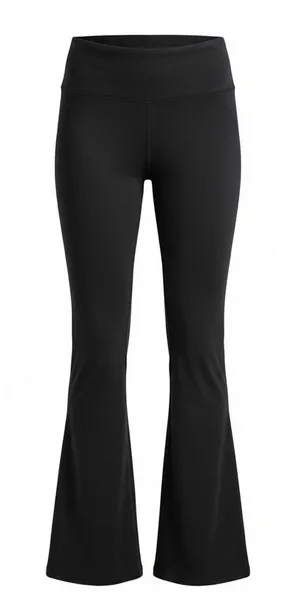 aerie Black‎ Flare Yoga Pants with Foldover High Waist thumbnail 1
