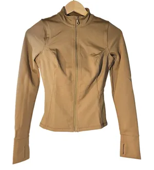 Girlfriend Collective Parker Seamed Jacket Sepia Brown‎ XS 6230-SEP-XS NWT thumbnail 1