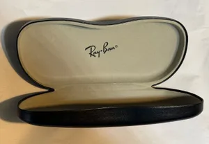 Ray-Ban Black Clamshell Sunglasses Case Hard Shell Eyewear Holder Logo thumbnail 1