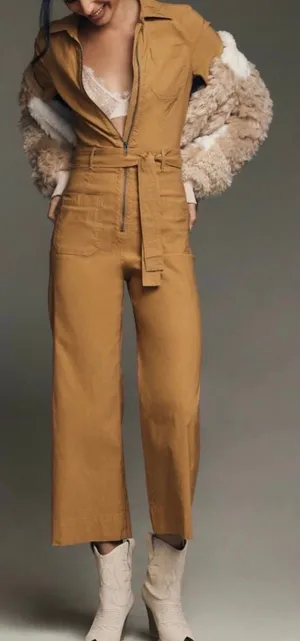 Anthropologie Maeve The Colette Weekend Zip Front Jumpsuit, Size 12 thumbnail 1