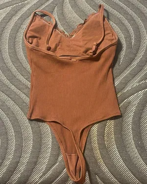 PINK by Victoria's Secret Brown Bodysuit thumbnail 3
