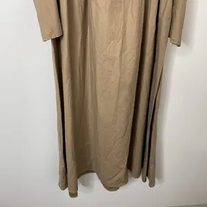 Reformation Luce Long Sleeve Stretch Khaki Midi Dress Womens 0 thumbnail 6