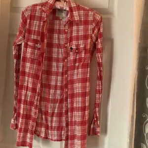 Abercrombie & Fitch flannel plaid Y2K front button up shirt, size xs thumbnail 2