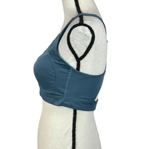 Gymshark Medium Racerback Sports Bra Adjustable Padded Cups Pullover Mesh Teal thumbnail 6