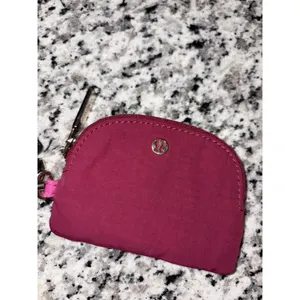 Lululemon Dual Pouch Wristlet Sonic Pink Great Condition thumbnail 13