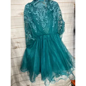 NWT Chi Chi London Teal Green Knee Length Sheath Cocktail Dress XS thumbnail 5