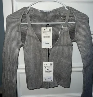 ZARA Two Piece Top Set thumbnail 1