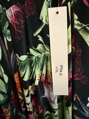 New Mix Women's Floral Black Maxi Skirt - Tropical Print thumbnail 3