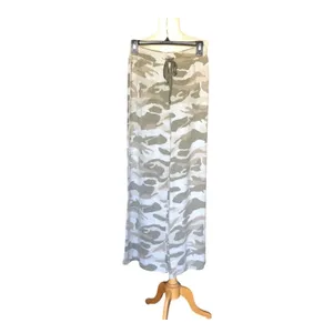 Mystree NWT Camo Fleece Wide Leg Flare Drawstring Pants Women’s Small thumbnail 2
