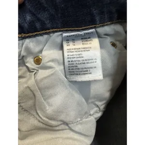 American Eagle Hi Rise Stretch Bootcut Flare Jeans Women's 14x29 Blue Dark Boho thumbnail 11