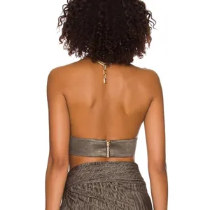 NWT Bronx and Banco x REVOLVE Luna Top in Khaki Size‎ Small thumbnail 2