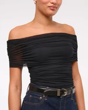 Abercrombie Mesh Foldover Bodysuit small thumbnail 2
