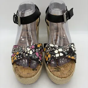 Sam Edelman Womens 10 Sandals‎ Destin Wedge Espadrille Floral Platform Shoes thumbnail 3