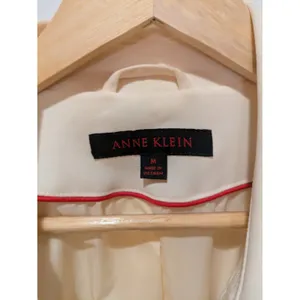 Ann Klein Belted Trench Coat Ivory- Women’s M thumbnail 8