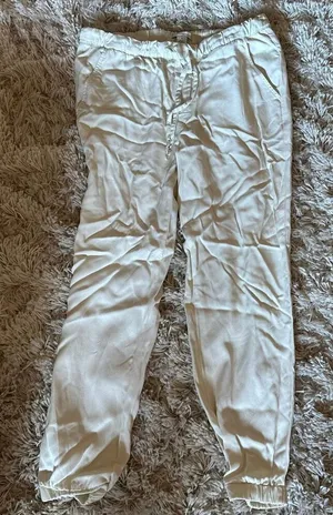 Anthropologie Daily/Ritual 100% lyocell joggers cream 6 thumbnail 1