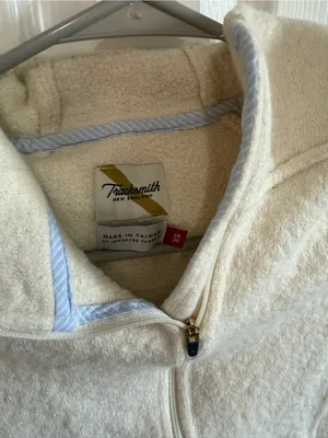 Tracksmith Freya Hoodie Wool Cream Extra Small thumbnail 4