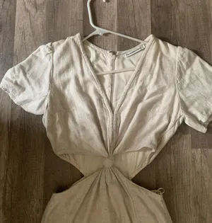 Abercrombie Side Slit Midi Tie Dress thumbnail 3