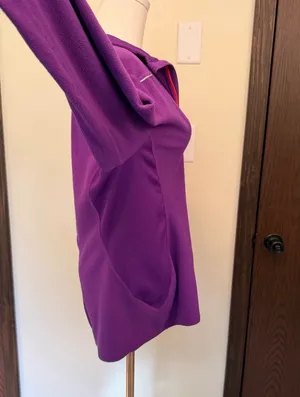 The North Face pullover purple quarter zip fleece jacket thumbnail 5