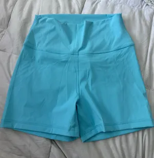 Crz yoga teal athletic shorts  thumbnail 1