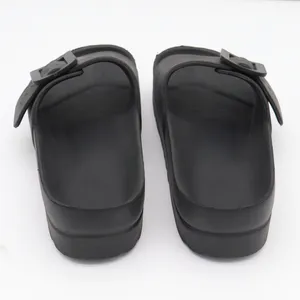 Unbranded Sandals Womens 6 Slide Platform Black Buckle Lightweight Excellent thumbnail 4