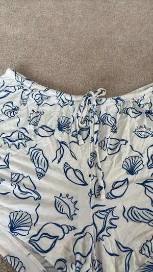 NWOT Auden Pajama Shorts White Size L thumbnail 5