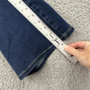Betabrand Mid Rise Bootcut Jeans Pull On Stretch Retro Festival Women Large x 33 thumbnail 8