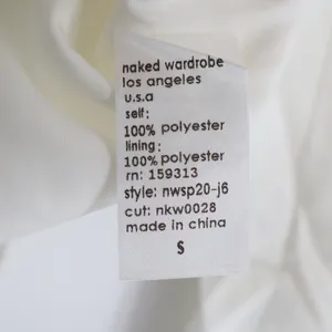 Naked Wardrobe The Statement White Cropped Garter Blazer Womens Small thumbnail 5