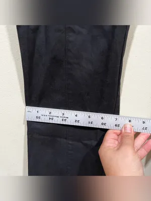 Hill House Pants Women Size Medium Black Claire High Rise Straight Leg Ankle thumbnail 5