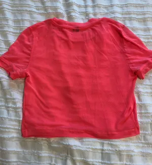 Urban Outfitters Neon Pink Mesh Crop Top thumbnail 2