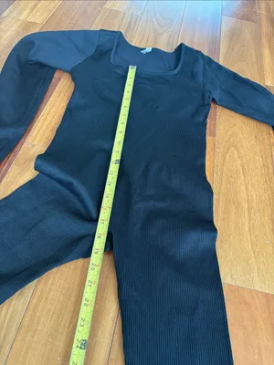 Black ribbed bodysuit Size L thumbnail 9