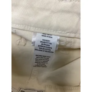Alpine Design Womens 4 Mixed Fabric Shorts Off White Corduroy Pocket see pics thumbnail 7