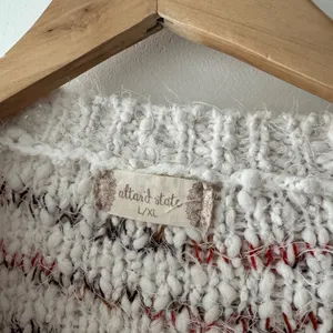 Altar’d State Lovely‎ Lash Cable Sweater Crewneck Pullover White Multicolor Soft thumbnail 4