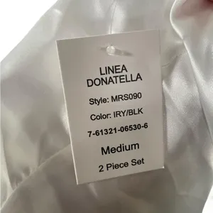 NEW Linea Donatella White Black Silky Satin Bridal Mrs Romantic Lace Slip Dress thumbnail 8