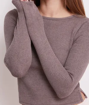 Waffle Knit Long Sleeve thumbnail 1