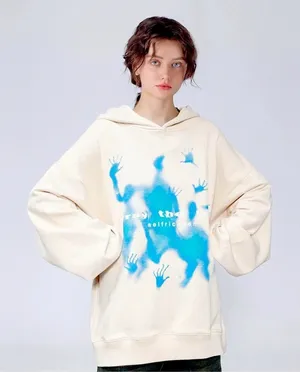 Aelfric Eden Abstraction Shadow Print Hoodie Small thumbnail 1