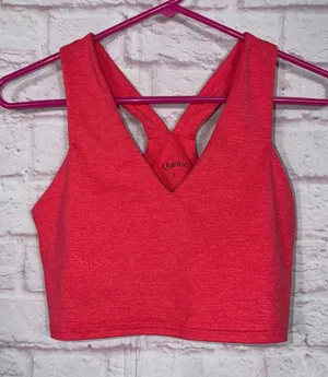 Quince Small Ultra-Soft V-Neck Cropped Tank thumbnail 1