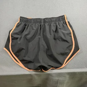 Nike Dri-FIT Running Shorts Womens Medium Black Orange Elastic Waist 3" Inseam thumbnail 8