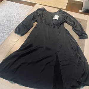 Grace Karin Women's Long Sleeve Satin Wedding Guest Dress with Slit Elegant Boat Neck High thumbnail 7