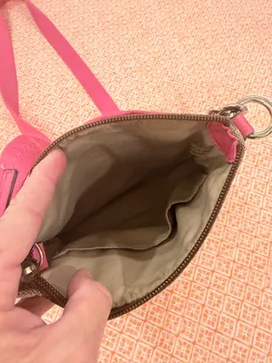 Y2K Coach Khaki C monogram and Pink trim crossbody bag thumbnail 3