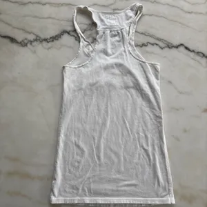 Vintage Y2K Abercrombie & Fitch Babydoll Tank White Empire Waist Moose Cami thumbnail 4