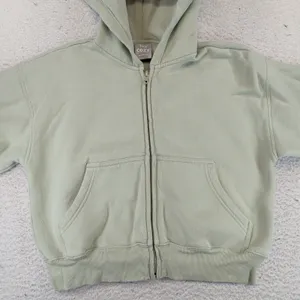 Tna Aritzia Cozy Fleece Boyfriend Zip Hoodie Sage Green XS 92007 thumbnail 3