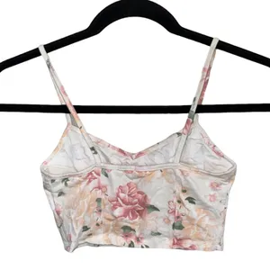 Garage Floral Cropped Cami Bralette‎ Corset Style Y2K Cottagecore XS thumbnail 2