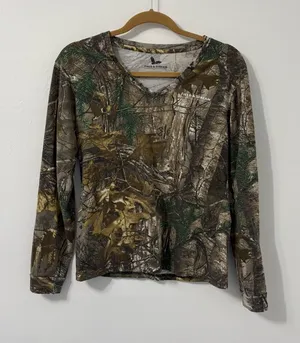 Field & Stream Camouflage Long Sleeve Shirt Sz S thumbnail 1