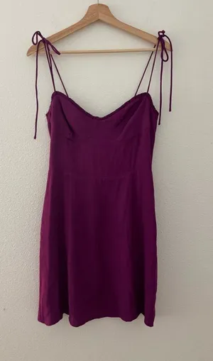 Aritzia Wilfred Genoa fable mini dress in purple thumbnail 1