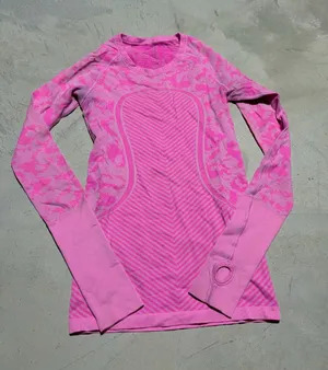 Lululemon swiftly tech Women's Seamless Long-Sleeve Active Top Bright Pink 4 thumbnail 1