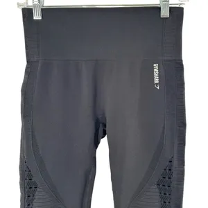 Gymshark Black Seamless Energy High Waist Leggings Size Medium thumbnail 2